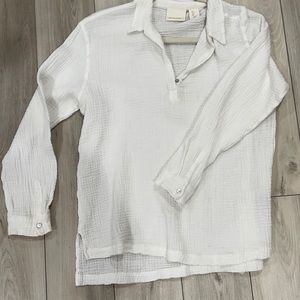 Cynthia Roekel soft gauze white shirt